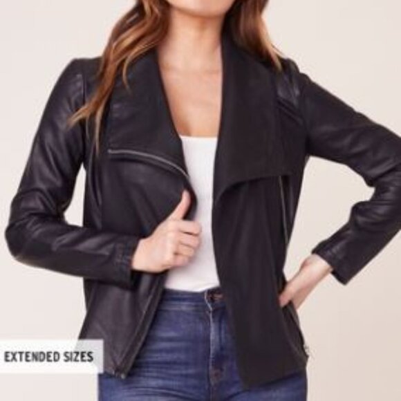BB Dakota Up to Speed Vegan Leather Jacket - Picture 1 of 4